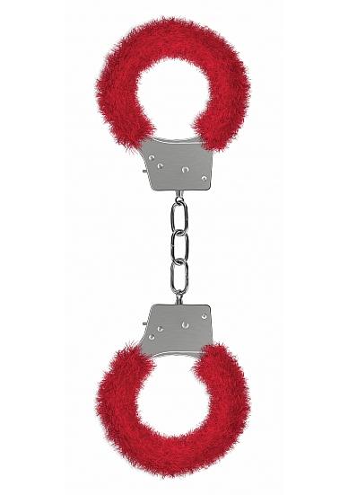 BEGINNER'S HANDCUFFS FURRY RED - Click Image to Close