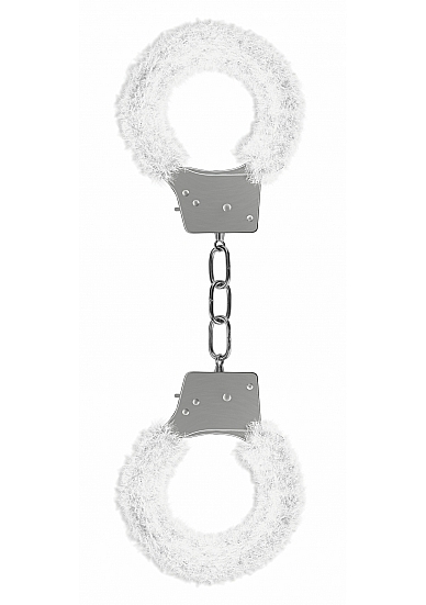 BEGINNER'S HANDCUFFS FURRY WHITE - Click Image to Close