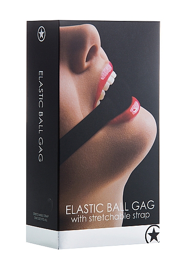 ELASTIC BALL GAG BLACK - Click Image to Close