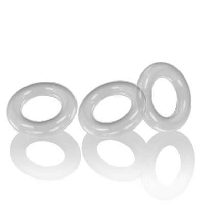 WILLY RINGS 3 PK COCKRINGS CLEAR (NET) - Click Image to Close