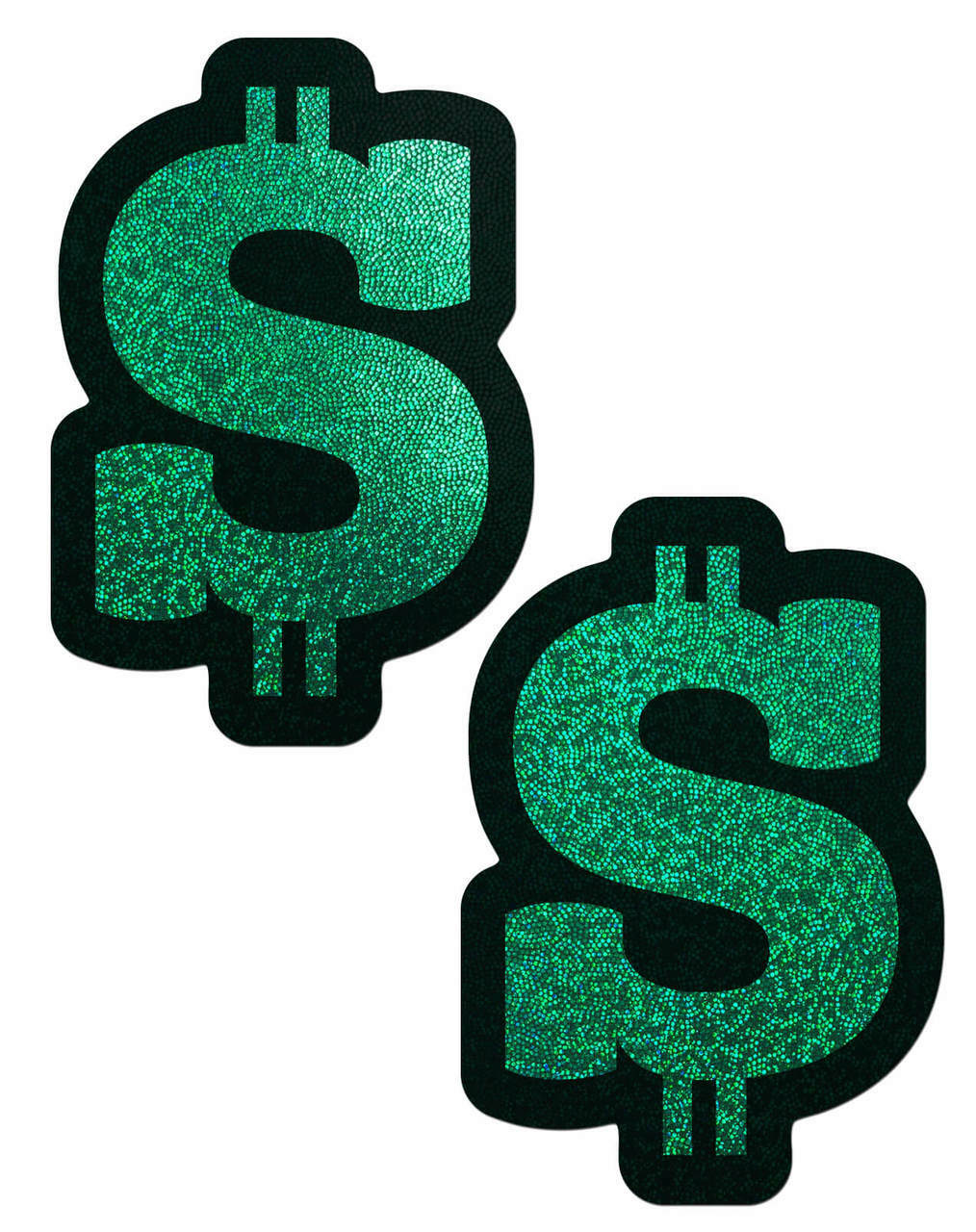 PASTEASE GREEN GLITTER DOLLAR SIGN - Click Image to Close