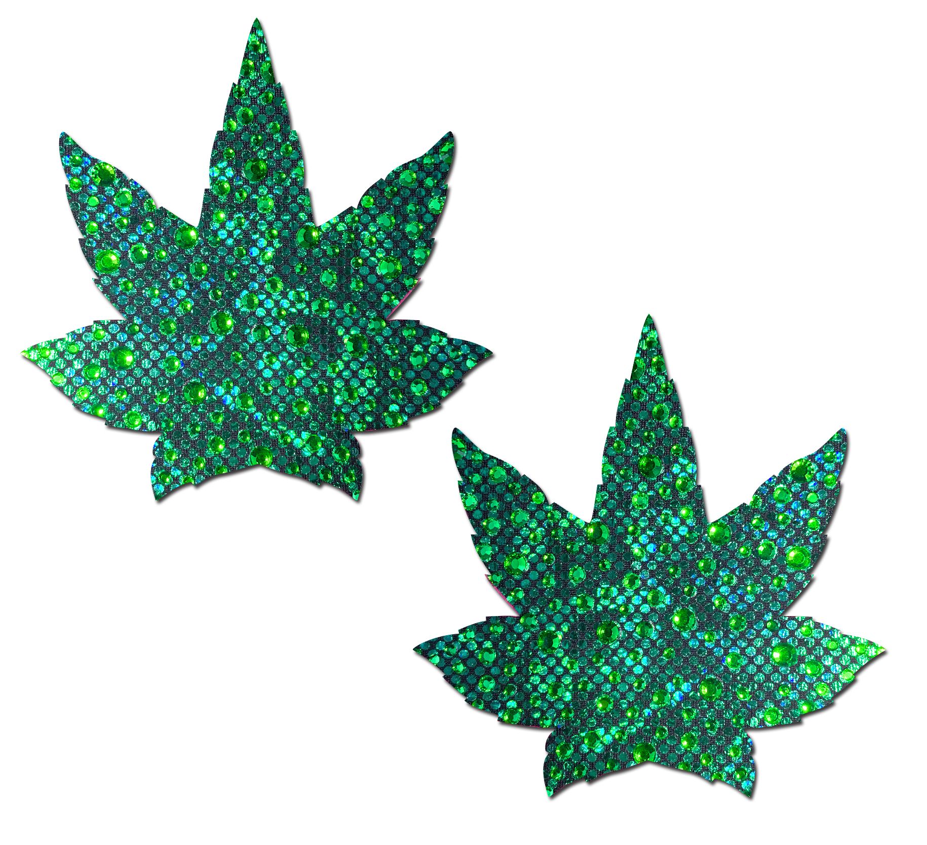 PASTEASE INDICA POT LEAF CRYSTAL GREEN WEED NIPPLE PASTIES - Click Image to Close