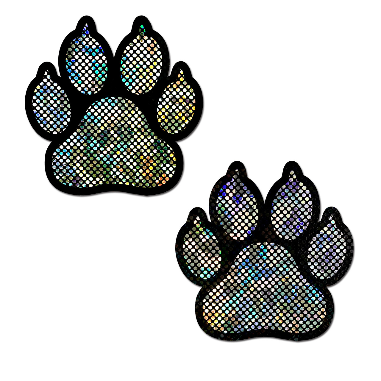 PASTEASE PAW PRINT SILVER SHATTERED DISCO BALL