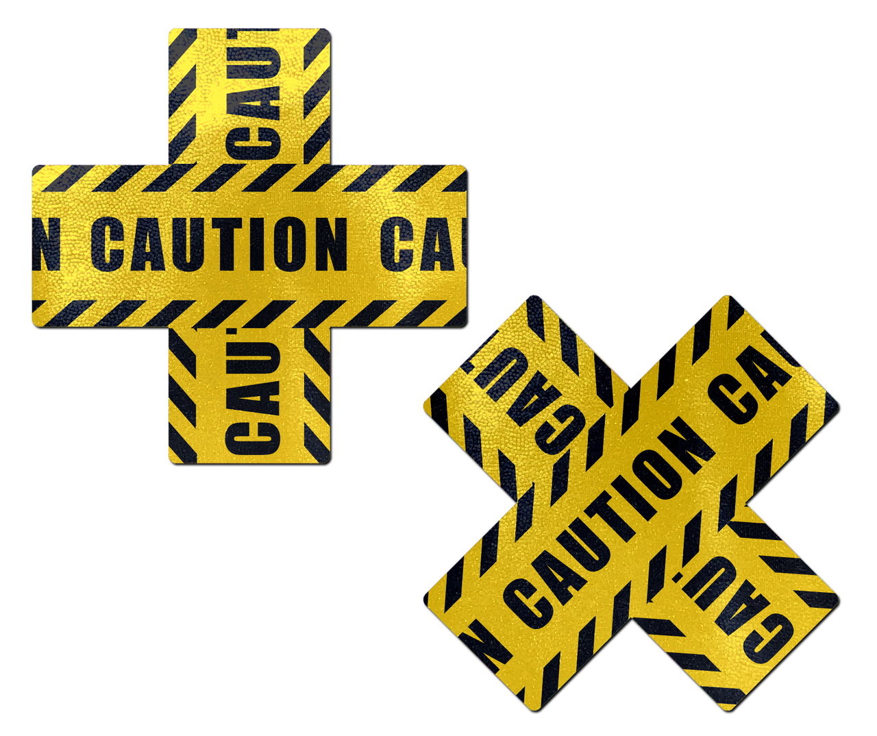PASTEASE CROSSED CAUTION TAPE - Click Image to Close
