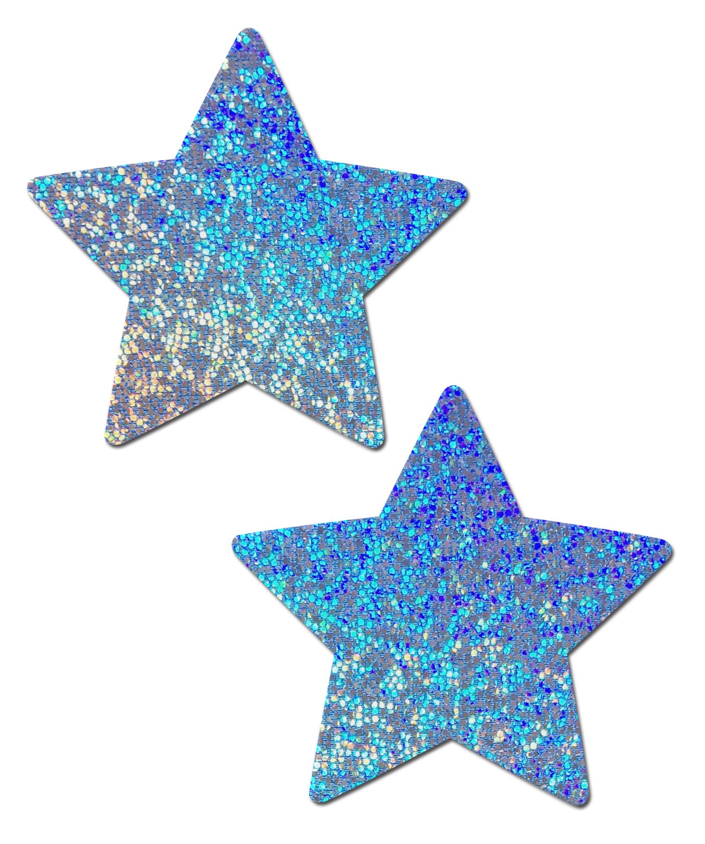 PASTEASE BLUE GLITTER STAR - Click Image to Close