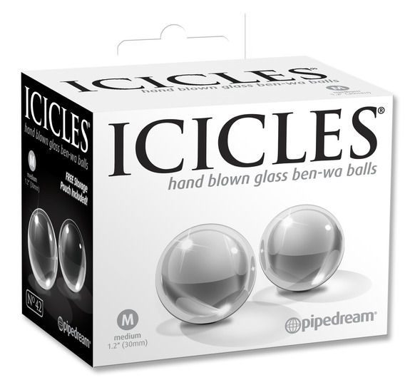 ICICLES #42 MEDIUM GLASS BEN-WA BALLS - Click Image to Close