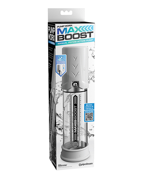 PUMP WORX MAX BOOST WHITE/ CLEAR - Click Image to Close