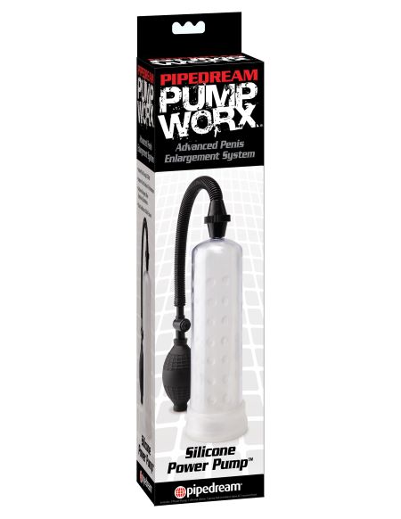 PUMP WORX SILICONE POWER PUMP CLEAR - Click Image to Close