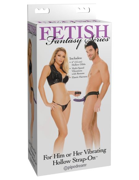 FETISH FANTASY HOLLOW STRAP ON FOR HIM OR HER VIBRATIN - Click Image to Close