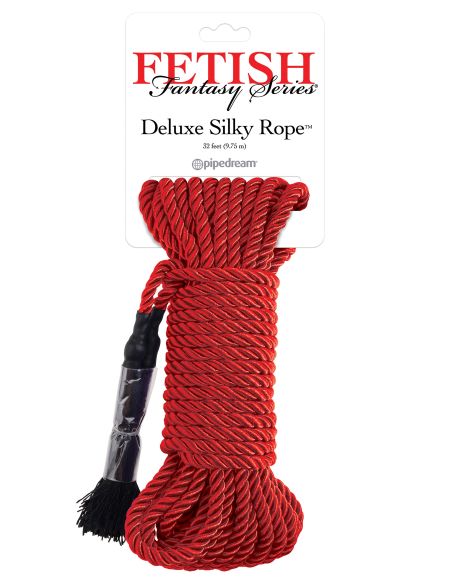 FETISH FANTASY SERIES DELUXE SILK ROPE RED