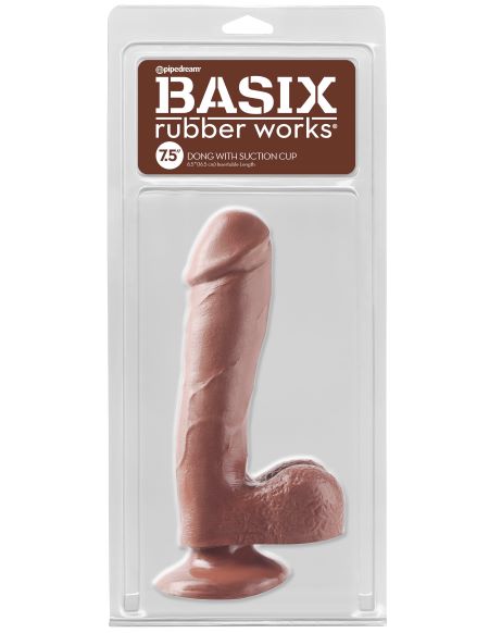 BASIX RUBBER WORKS 7.5IN DONG W/SUCTION