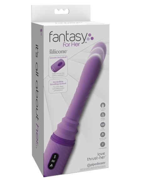 FANTASY FOR HER LOVE THRUSTER HER PURPLE VIBRATOR - Click Image to Close