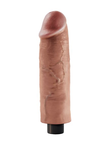 KING COCK 10 IN VIBRATING TAN - Click Image to Close