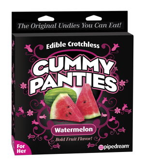 EDIBLE CROTCHLESS GUMMY PANTIES WATERMELON - Click Image to Close