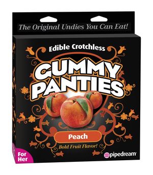 EDIBLE CROTCHLESS GUMMY PANTIES PEACH - Click Image to Close