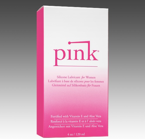 PINK SILICONE LUBE4 OZ GLASS BOTTLE - Click Image to Close