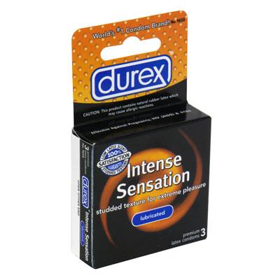 DUREX INTENSE SENSATION 3PK - Click Image to Close