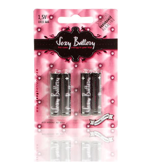 SEXY BATTERY AAA/LR3 4 PACK - Click Image to Close
