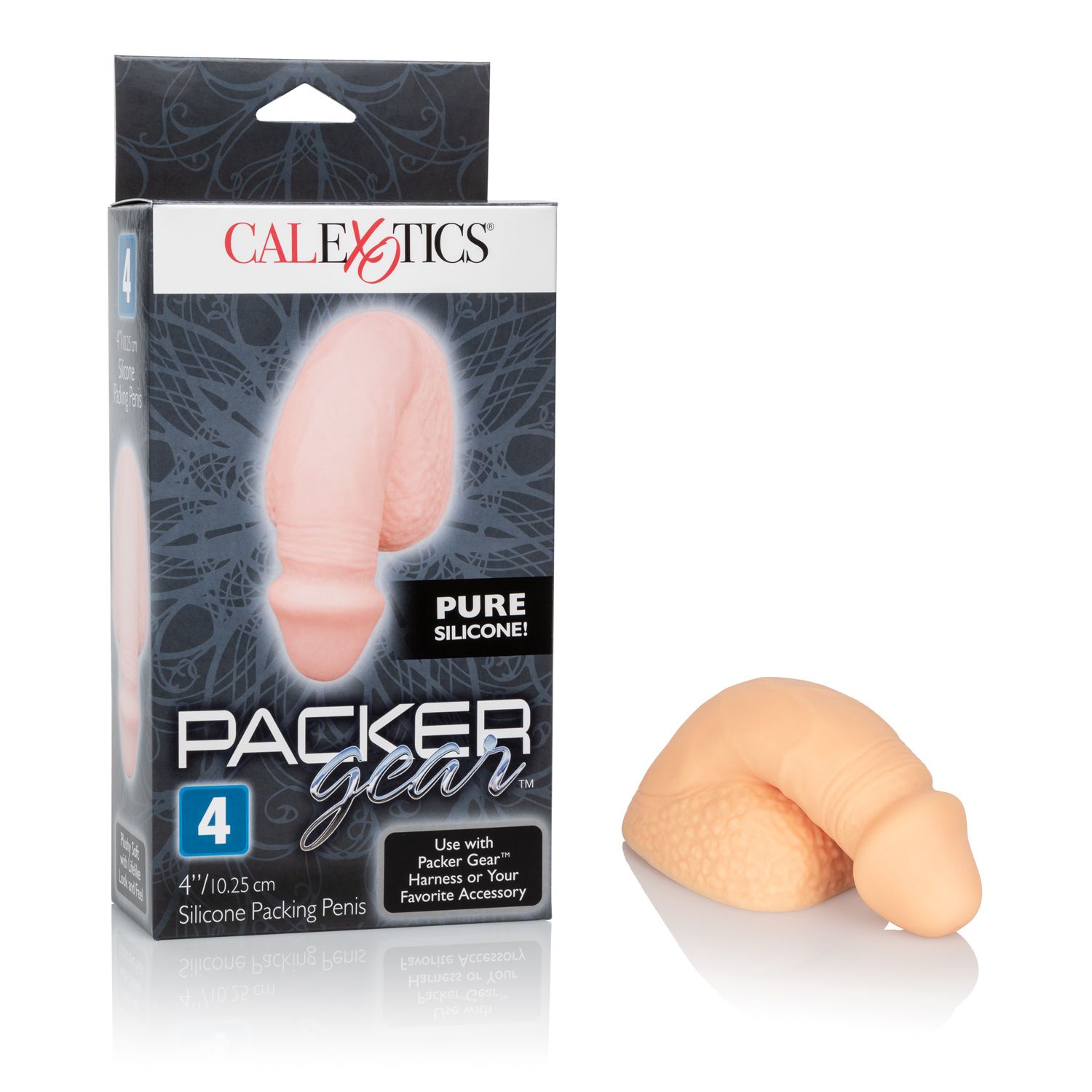 PACKER GEAR 4IN SILICONE PENIS IVORY - Click Image to Close