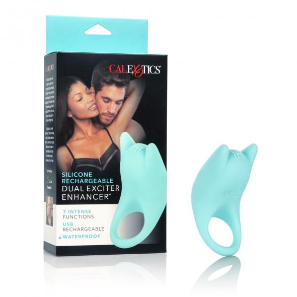 SILICONE RECHARGEABLE DUAL EXCITER ENHANCER - Click Image to Close