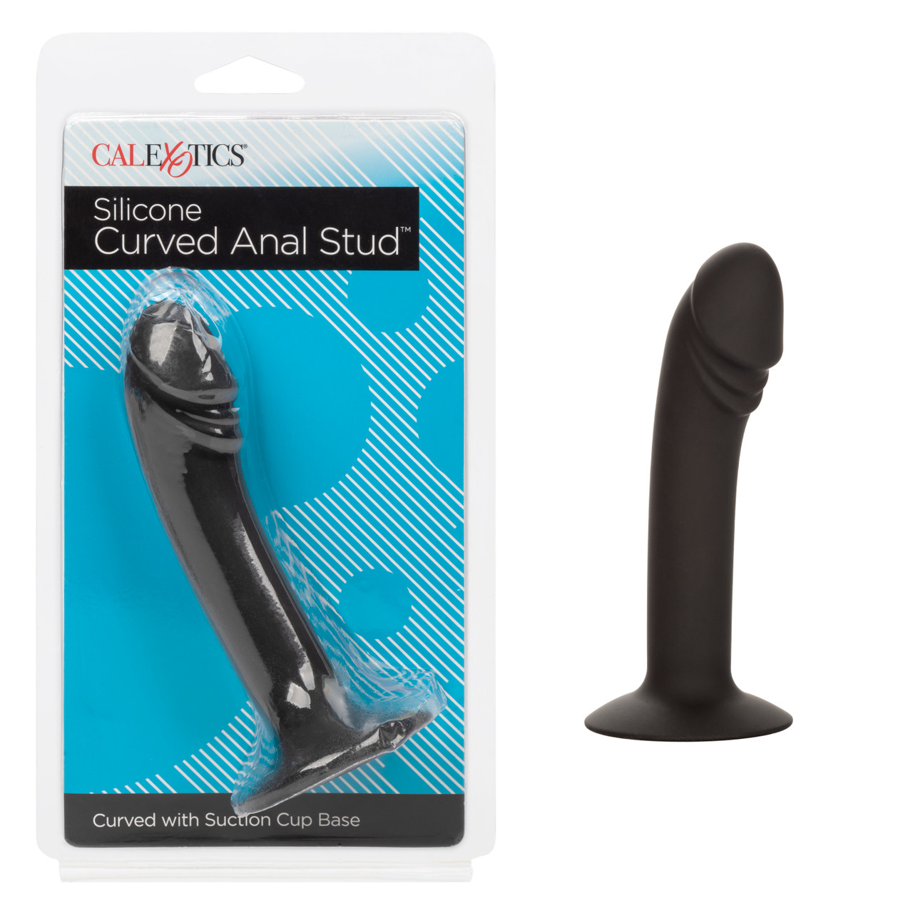 SILICONE CURVED ANAL STUD - Click Image to Close