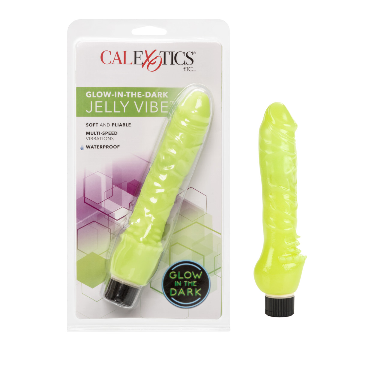 GLOW IN THE DARK JELLY PENIS GREEN - Click Image to Close