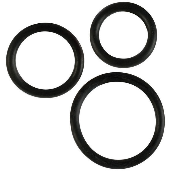 RUBBER RING BLACK 3PC SET - Click Image to Close