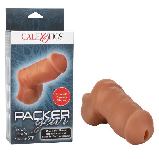 PACKER GEAR 5IN ULTRA SOFT SILICONE STP BROWN - Click Image to Close