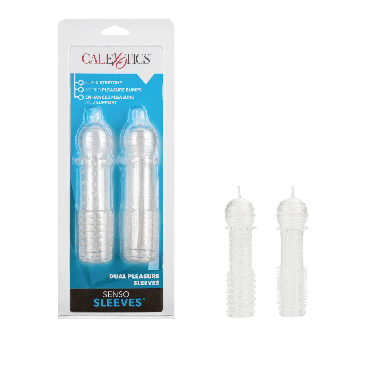 SENSO SILICONE-SLEEVE 2 PACK CLEAR
