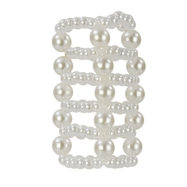 BASIC ESSENTIALS PEARL STROKER BEADS LARGE - Click Image to Close
