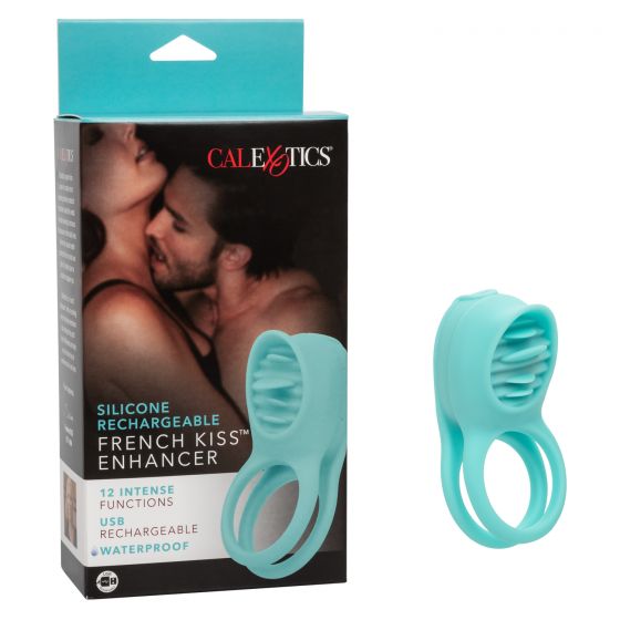 SILICONE RECHARGEABLE FRENCH KISS ENHANCER - Click Image to Close