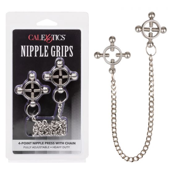 NIPPLE GRIPS 4-POINT NIPPLE PRESS W/ CHAIN - Click Image to Close