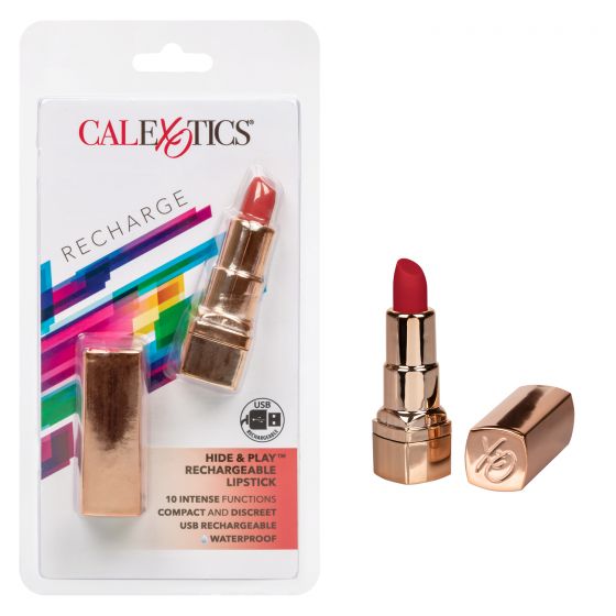 HIDE & PLAY RECHARGEABLE LIPSTICK RED - Click Image to Close