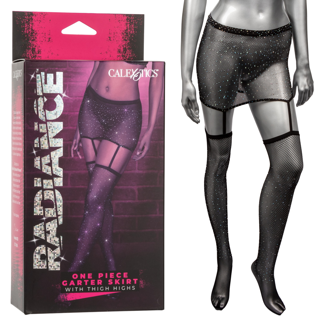RADIANCE 1PC GARTER SKIRT W/ THIGH HIGHS - Click Image to Close
