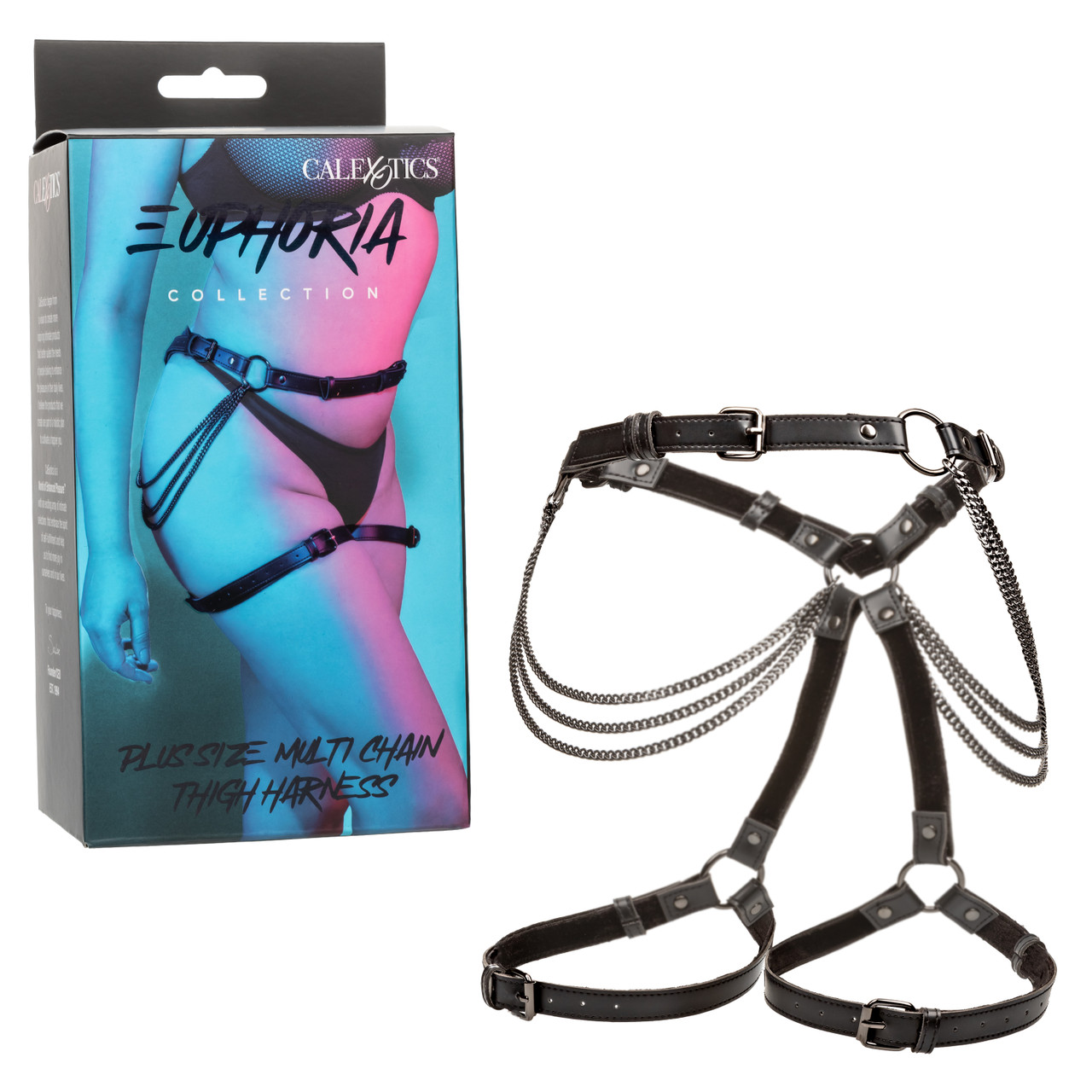 EUPHORIA PLUS SIZE MULTI CHAIN THIGH HARNESS