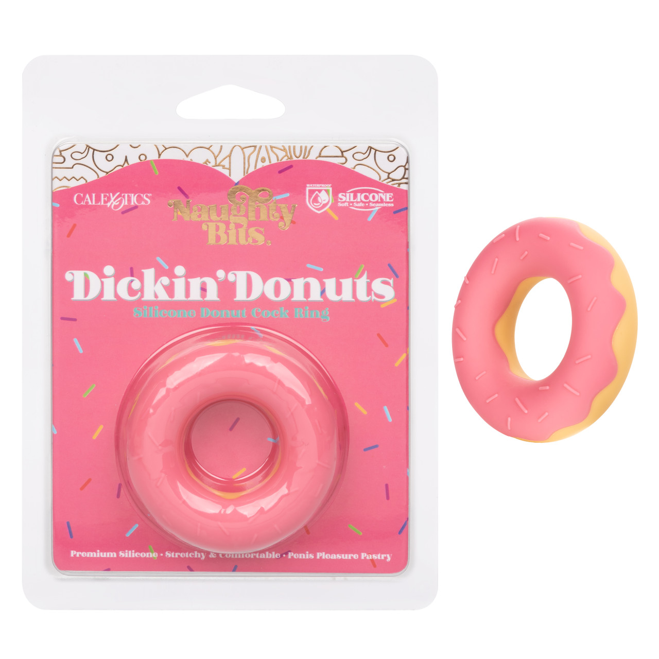 NAUGHTY BITS DICKIN' DONUTS SILICONE DONUT COCK RING - Click Image to Close