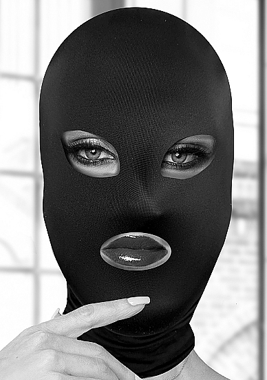 B&W SUBVERSION MASK W/ OPEN MOUTH AND EYE