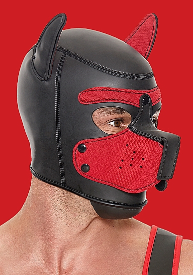 OUCH! NEOPRENE PUPPY HOOD RED - Click Image to Close