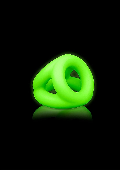 GLOW COCK RING & BALL STRAP GLOW IN THE DARK - Click Image to Close