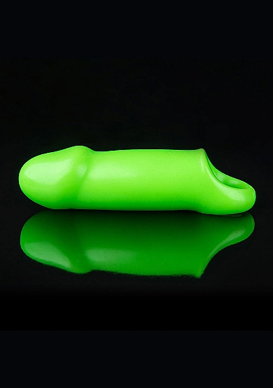 GLOW SMOOTH THICK STRETCHY PENIS SLEEVE GLOW IN THE DARK - Click Image to Close