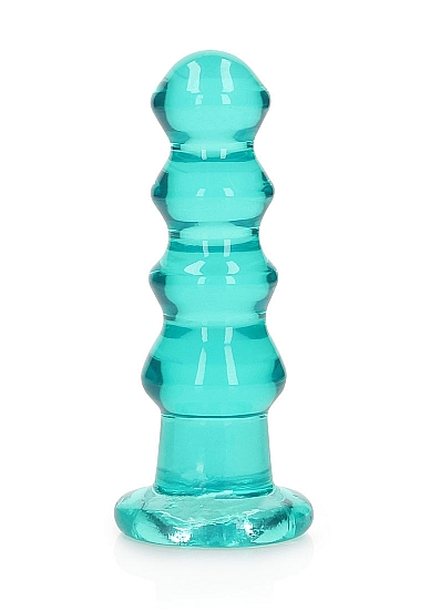 REALROCK CURVY DILDO OR BUTT PLUG TURQUOISE - Click Image to Close