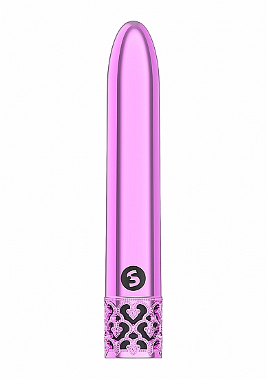 ROYAL GEMS SHINY PINK ABS BULLET RECHARGEABLE