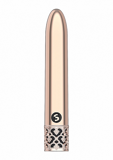 ROYAL GEMS SHINY ROSE ABS BULLET RECHARGEABLE - Click Image to Close