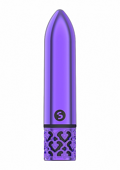 ROYAL GEMS GLAMOUR PURPLE ABS BULLET RECHARGEABLE