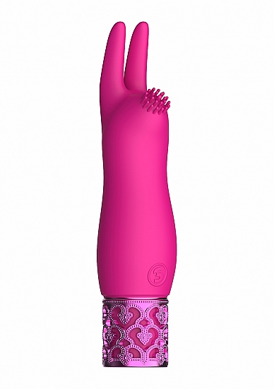 ROYAL GEMS ELEGANCE PINK RECHARGEABLE SILICONE BULLET - Click Image to Close