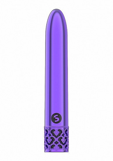 ROYAL GEMS SHINY PURPLE ABS BULLET RECHARGEABLE