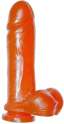 (WD) IGNITE THICK COCK W/BALLS RED W/SUCTION CUP