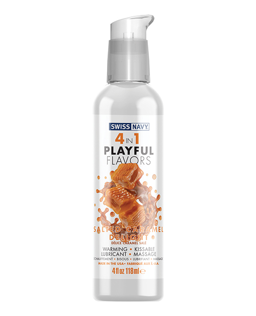 SWISS NAVY 4 IN 1 SALTED CARAMEL 4 OZ - Click Image to Close