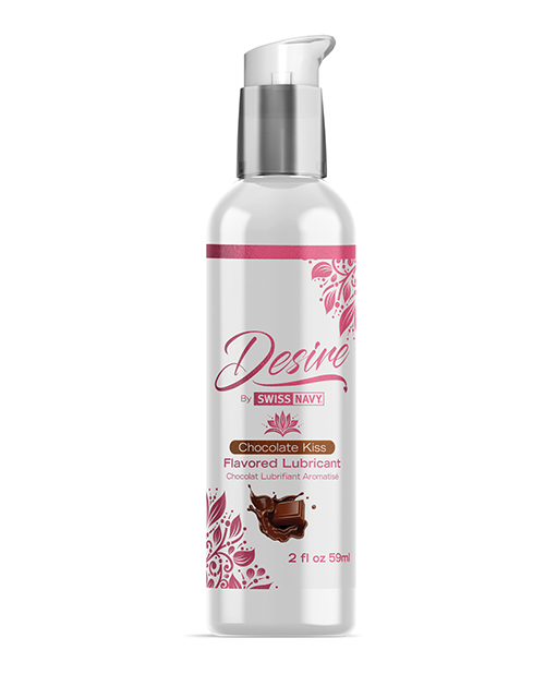 (D)SWISS NAVY DESIRE CHOCOLATE KISS FLAVORED LUBE 2 OZ - Click Image to Close