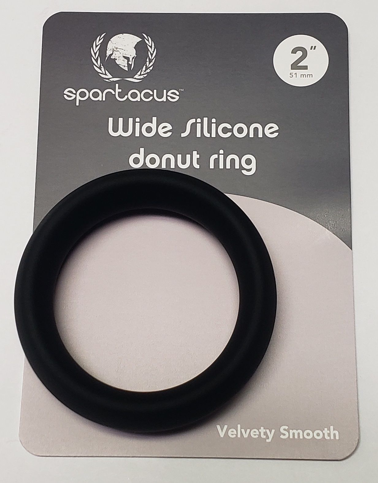 WIDE SILICONE DONUT RING BLACK 2 " - Click Image to Close